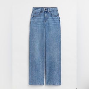 H&M High Waisted Wide Leg Jeans